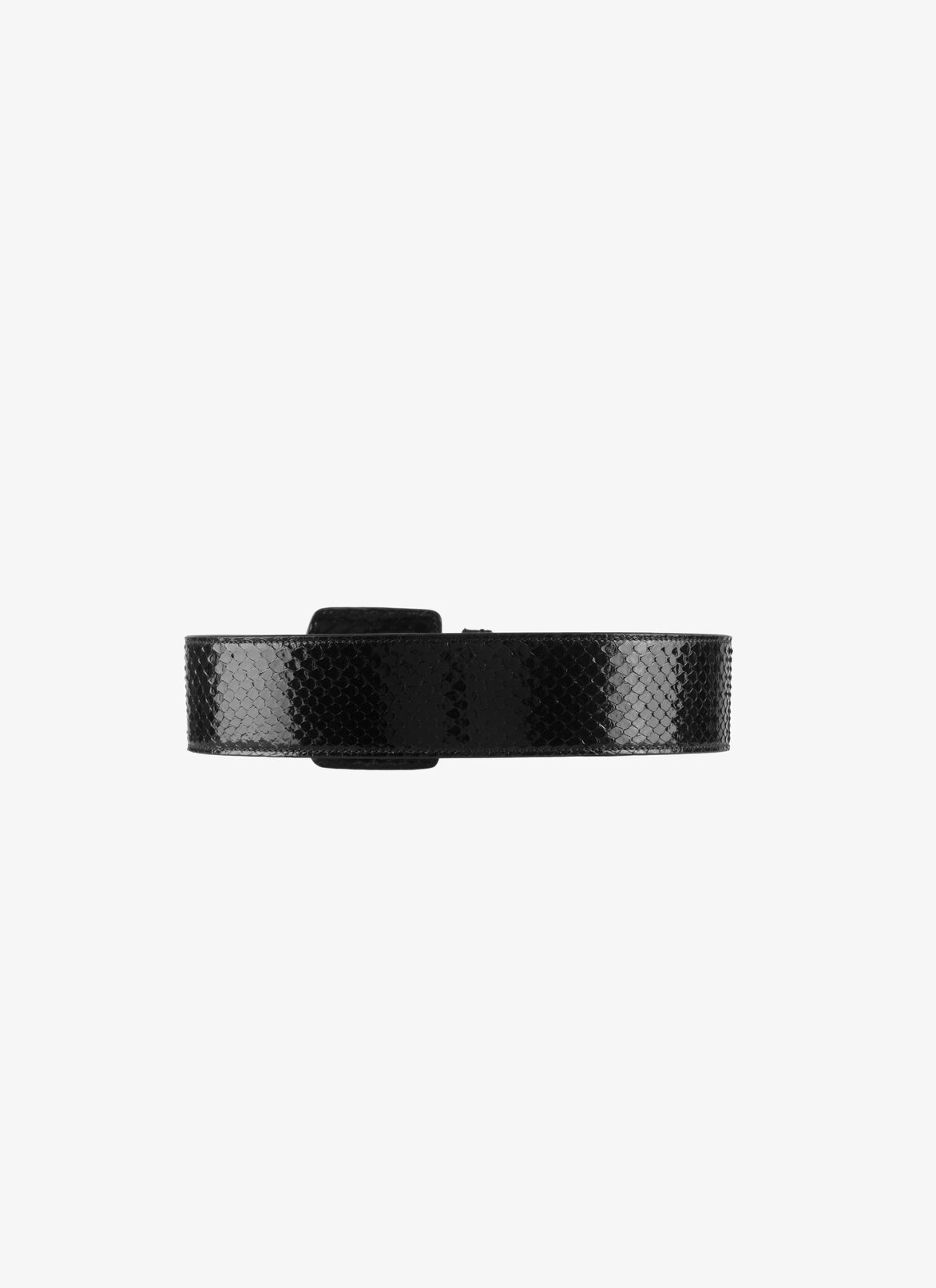 BELT PYTHON BRILLANT BLACK ALAÏA BLACK  BELT PYTHON BRILLANT BLACK